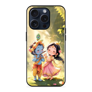 Little Cute Shree Radha Krishna Apple Iphone 15 Pro