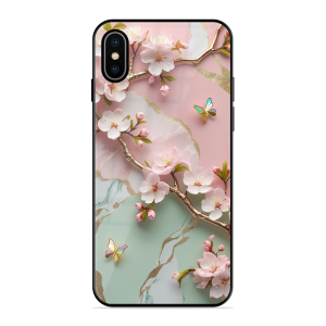 Flower With Butterfly Apple Iphone X