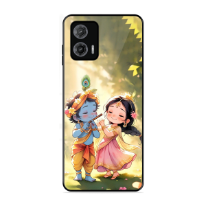 Little Cute Shree Radha Krishna Motorola Moto G73 5G