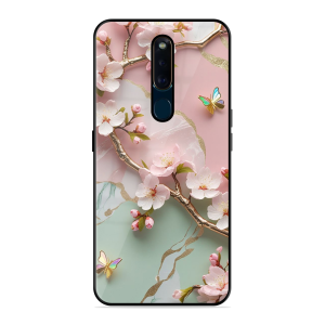 Flower With Butterfly Oppo F11 Pro