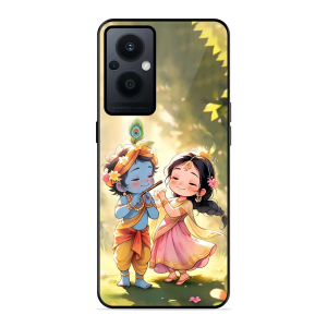 Little Cute Shree Radha Krishna Oppo F21 Pro 5G