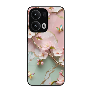 Flower With Butterfly Oppo Reno 13 Pro 5G
