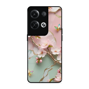 Flower With Butterfly Oppo Reno 8 Pro 5G
