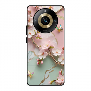 Flower With Butterfly Realme 11 Pro Plus 5G