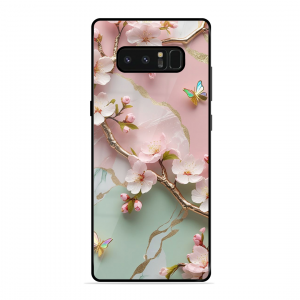 Flower With Butterfly Samsung Galaxy Note 8